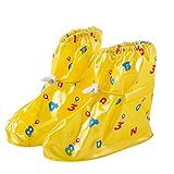 Dragon Land Fashion Waterproof Shoe Covers Rain Snow Overshoes for Kids Cute and Non-slip Safe Galoshes Boots Outdoors Sports