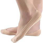 Jarseen 4 Pairs No Show Liner Socks Women's Low Cut Cotton Nylon Boat Invisible Hidden Socks Non-Slip for Flats