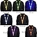 LED Light Up Cruise Lanyard Christmas Necklace Gifts Keychain ID Card Badge Key Holder for Women Men Kids Students Office Worker [7 Pack, Colorful]