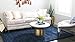Unique Loom Solo Solid Shag Collection Modern Plush Navy Blue Rectangle (3' x 5')