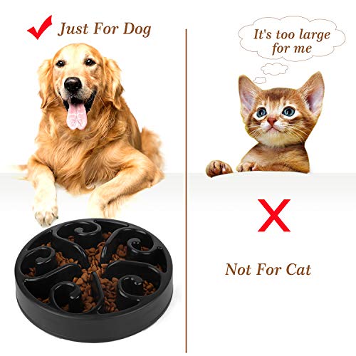 JASGOOD Slow Feeder Dog Bowl Slow Eat Feeder for Fun Slow Feeding Interactive Bloat Stop Dog Bowls - Image 5