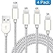 USB C Cable USB Type C Cable 3FT 6FT 6FT 10FT 4 Pcs Durable Fast Charging Cord 3.1A Nylon Braided Compatible with Samsung Galaxy S20 /S20+ S10E S10 S9 S8 Plus Note 10 9 8 and More(Silver&Gray)