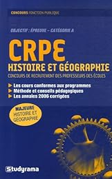 CRPE, histoire et géographie