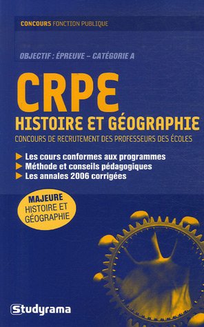 CRPE, histoire et géographie