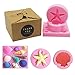 Seashell Silicone Fondant Mold Big Sea Shells Chocolate Candy Starfish Mold For Beach Theme Wedding Birthday Party Cake(3PCS)