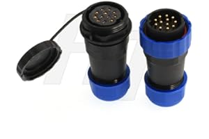 HANGTON CONNECT HangTon HE29 12 Pin Waterproof IP68 Circular Electrical Power Connector Male Female Plug Socket 10A 380V