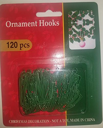 Green Christmas Ornament Hooks