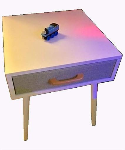 Amazon Com Mid Modern End Table Century Bedside Bedroom