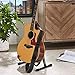 Amazon Basics Adjustable Guitar Strap For Electric/Acoustic Guitar/Bass - Includes 3 Pick Holders - Cotton Strap, Black