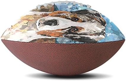 TJDY Puppy Pattern Customization PU Match Rugby Balls 9#