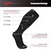 Lightweight Long Athletic Black Socks - Moisture Control, Comfort and Pain Relief, Fits Sizes S/M/L for Men & Women, Sport Premium Cotton 3 Colors, Knee High Stockings. Best for Travel, Work, Running