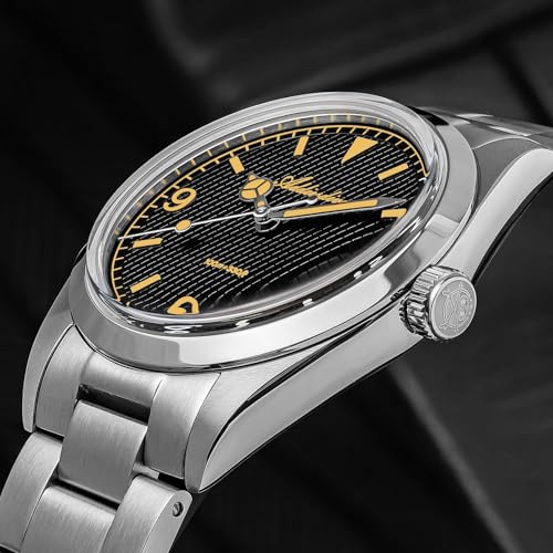 ADDIESDIVE Quartz Watch for Men 36 MM Analog VH31 Mech-Quartz Movement K1 Mineral Conves Crystal Waterproof 100 M AD2030