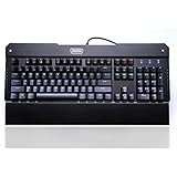 MechanicalEagle X-7300 Keyboard, Mileagea Rainbow LED Backlit 104 Keys Mechanical Gaming Keyboard with 7 Adjust Colors Blue Switches