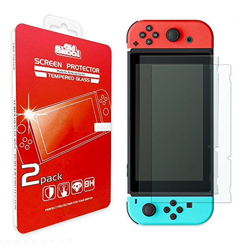 Old Skool Tempered Glass Screen Protector for Nintendo Switch 2017 (2-Pack) HD Shield with Anti-Bubble & Anti-Fingerprint Film - Thumbnail 5