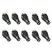 Electop 10 Pack 2.1 x5.5mm DC Power Female Plug Jack Adapter Connector for LED Strip Light