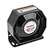 YHAAVALE 920 Car Amplifier Police Siren & Metal Ultra Slime Octagon Flat Speaker,DC12V 100W Multi-Tones Wireless Remote Control with Mic Loudspeaker Emergency Electronic PA System