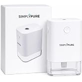 C Compressa SimplyPure Automatic Hand Mist Dispenser, Touchless Spray Device, Portable &amp; Rechargeable, Refillable Liquid Solution Bottle for Home, Office &amp; Travel