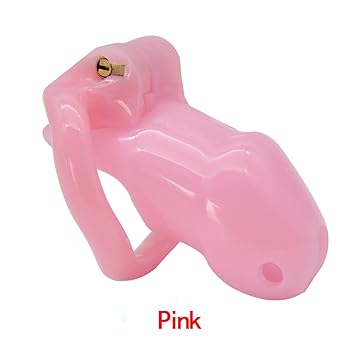 JSSMATE Männliche keuschheit mann/männliche käfige gebunden keuschheitskäfig/lock penis bondage, Harz Männlich (pink short ca