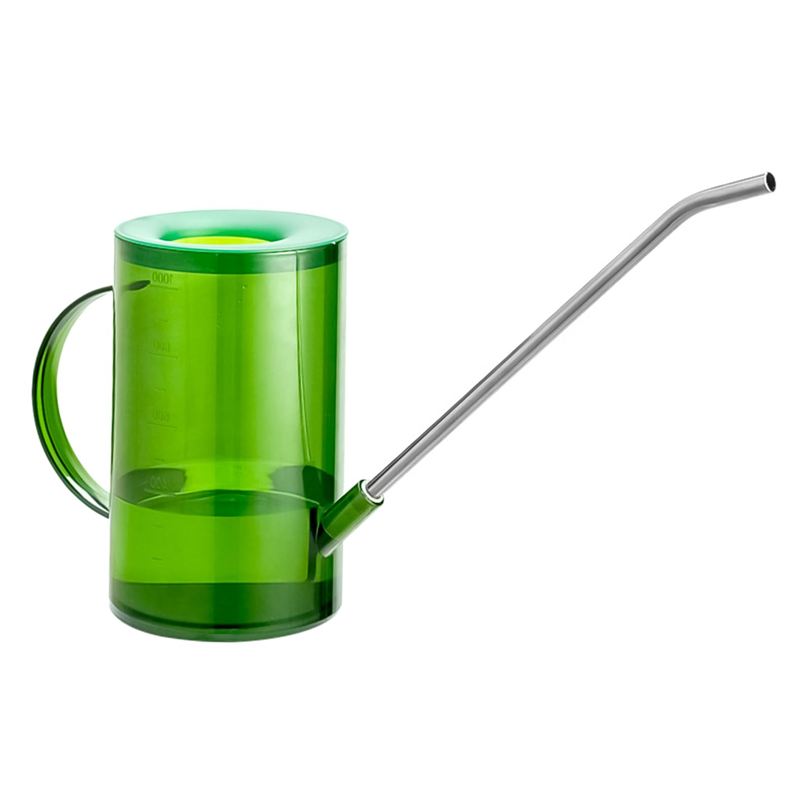 Watering Can Indoor Plants, Garden Watering Can 1L, Large Capacity Watering Can with Long Spout, Plastic Watering Can, for Indoor, Outdoor, Garden (Green)