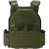 PIKEON Tactical Vest for Men Quick Release Adjustable Airsoft Vest Laser-Cutting Modular Lightweight Vest