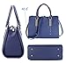 Womens Pure Color Pu Leather Boutique Tote Bags Top Handle Handbag