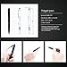 8-Feature Enwjoy Fidget Pen Finger Toys Best Stress Reducer Relieves EDC (8 in 1, Upgraded) Ballpoint Pens (BLACK)