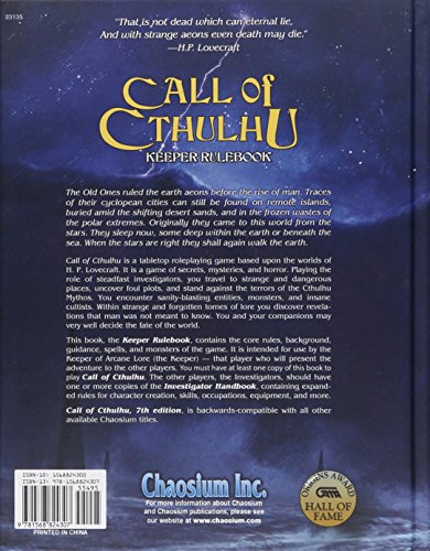 Call of Cthulhu Rpg Keeper Rulebook: Horror Roleplaying in the Worlds of H.p. Lovecraft (Call of Cth - //medicalbooks.filipinodoctors.org