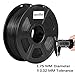 3D Printer Filament - Black 1.75 mm PLA Filament, Dimensional Accuracy +/- 0.02 mm Low Odor 3D Printing Filament, 2.2 lbs Spool 1.75 mm Filament PLA 3D Filament for Most 3D Printer & 3D Pen