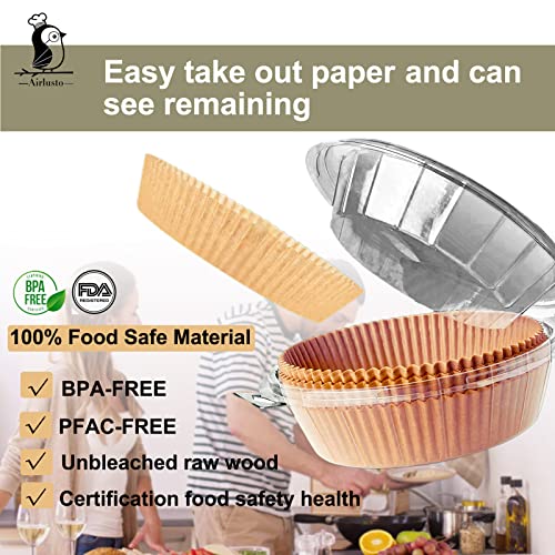 [ Large Size ] Air Fryer Liners, 9 Inch Air Fryer Disposable Parchment