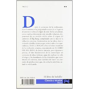 El libro del big bang / Big Bang's Book: Introduccion a La Cosmologia (El Libro De Bolsillo) (Spanish Edition)