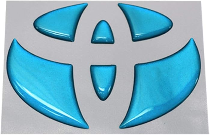 Amazon Batberry ドーミングエンブレム トヨタver04 メタリックライトブルー ハリアー Zsu60w Zsu65w用 リアエンブレム リヤ用 メタリックカラー 1個 車 バイク 車 バイク