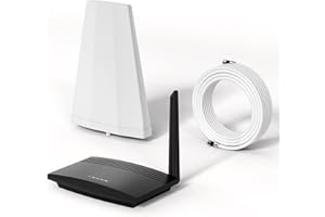 Amazboost Cell Phone Signal Booster Kit for Home Up to 3,000 sq ft, Compatible with All U.S. Carriers - Verizon, AT&T, T-Mobile & More, 3G/4G/5G LTE Cell Signal Booster