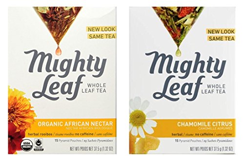 image for Mighty Leaf Herbal Infusion Tea 2 Flavor Variety Bundle, 1 each: Organ