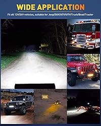 NAOEVO 12Inch 420W LED Light Bar 2PCS 4Inch 120W