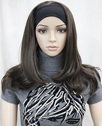 Lydell Long Straight Wigs Wave Headband Synthetic Wigs for White Women (Chestnut Brown) โ image 1