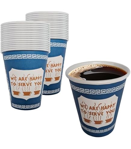 Amazon.com: NY Coffee Cup (50 paper cups with lids) : Health & Household