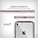 iPhone 8 case,iPhone 7 case Baesan Premium Flexible Soft TPU Bumper Silicone Case with Electroplate Frame Fit for iPhone 8 case,iPhone 7 case - Rose Gold