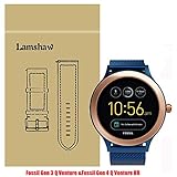 Lamshaw Smartwatch Band for Fossil Q Venture, Milanese Metal Stainless Steel Mesh Replacement Strap for GEN 3 SMARTWATCH - Q VENTURE (Blue)