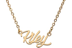 GR859C Name Tag Necklaces for Her His Friends Familys Relationship Memory Jewelry Gift