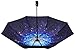 Fidus Inverted Reverse Sun&Rain Car Umbrella Large Windproof Travel UV Umbrella For Women Men - Auto Open Close(Starry Sky-1)