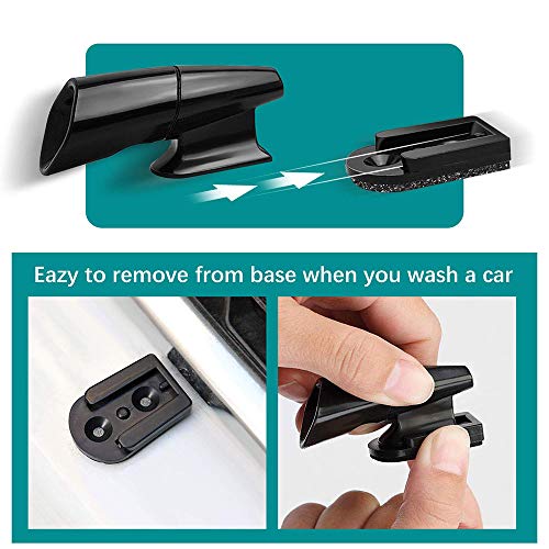 Lipctine 10 Pcs Deer Alert Whistle Horns for Vehicles 10 Pcs Tapes Avoids Deer Collisions Car Deer Warning, Black Ultrasonic Wildlife Warning for Auto Motorcycle Truck SUV and ATV - Thumbnail 2