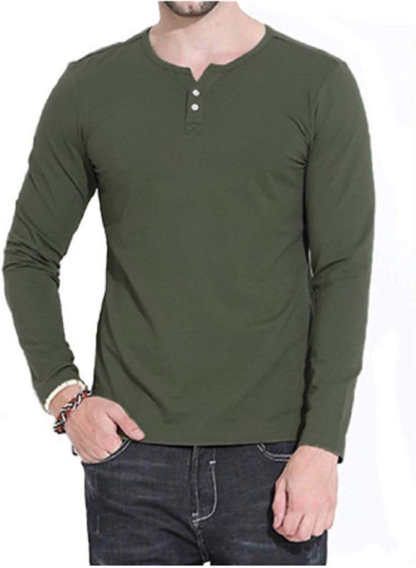 Koloyooya Mens Round Neck Gradient Long Sleeve T-Shirt Sports Gym Muscle Slim Top