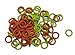 (100 Pack) Soft Stitch Ring Markers, Orange & Yellow (Small Size for Needle Sizes 0-8, for Knitting/Crochet/etc)