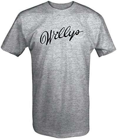 Willys Jeep Classic Throwback Script T shirt - Large