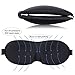 Botanica 3D Eye Mask Shades for Deep Sleep : Black Eye Covers For Sleeping: Blinders Shield Night Light Train and Air plane Travel : Puffy Eyes Dark Circles Slip Dry Under Eye Contoured For Women, Men