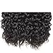 Vipbeauty 3 Bundles Of Brazilian Hair 7A Grade 100% Unprocessed Virgin Water Wave Wair Natural Black 95-105g/pc