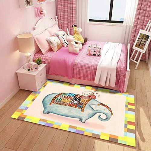 Amazon 可愛い子供用ラグ 子供用プレイマット かわいい漫画の子供のカーペットプリンセス子供部屋早期教育幼稚園カーペット赤ちゃんクロールマット寝室リビングルーム肥厚ベッドサイドテーブル 8サイズ 子供向けカーペットゲーム Size 80 160cm ラグ カーペット