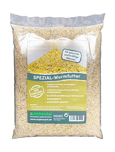 Bio Spezial-Wurmfutter, Beutel 1 Liter - Wurmfutter, Regenwurmfutter, Aufzuchtfutter