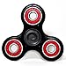 Spinfinity Advanced Hand Spinner w/ Hybrid Ceramic Bearing (not 3D printed) - Good for Concentration, Stress Relief, ADHD, Autism, Anxiety, and Fidgeting! - (Black & Red, Advanced Cap)