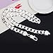 Cy trendy New Men's Fashion Jewelry 925 Sterling Silver Plated 12MM Curb Chain Necklace 20 inch (12mm width)
